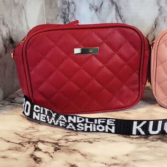 Streetwear Solid Color Lingge Square Zipper Crossbody Bags - Picture 7 of 11